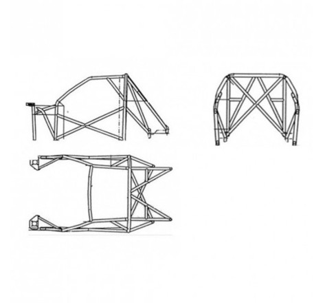 Structure multipoints à souder SPARCO pour Peugeot 106 XSi Rallye S16 GTi (1993-2004) / Citroën Saxo VTS