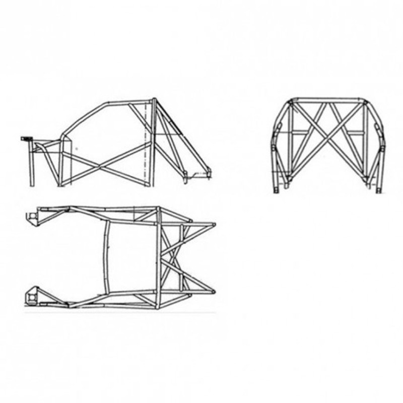 Structure multipoints à souder SPARCO pour Peugeot 106 XSi Rallye S16 GTi (1993-2004) / Citroën Saxo VTS