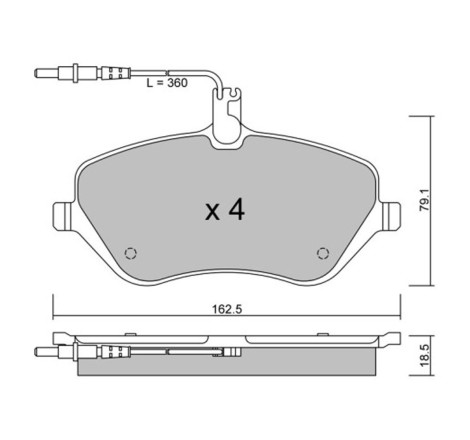 Plaquettes de frein avant GT2i Club pour Peugeot 407 Coupé V6