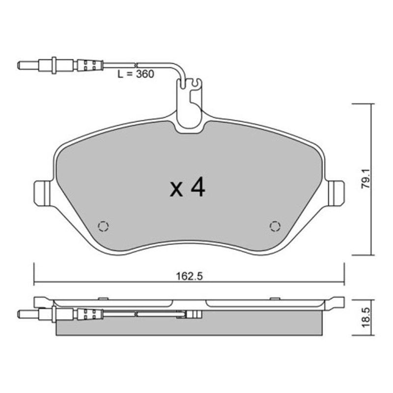 Plaquettes de frein avant GT2i Club pour Peugeot 407 Coupé V6