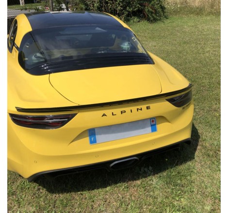 Spoiler de coffre Becquet Alpine A110 Cup / GT4 / RGT en carbone