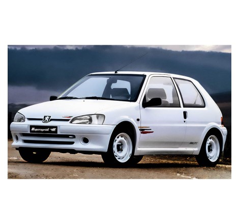Échappement central Supersprint pour convertisseur catalytique d'origine Peugeot 106 XSi / GTi / Rallye (1993-2000)