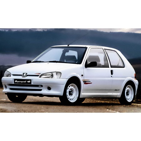 Échappement central Supersprint pour convertisseur catalytique d'origine Peugeot 106 XSi / GTi / Rallye (1993-2000)