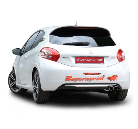 Intermédiaire / Tube central Supersprint pour Peugeot 207 RC 16V / 208 GTi