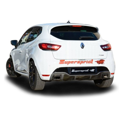 Suppression des silencieux (gauche/droite) Supersprint pour Renault Clio 4 RS / RS Trophy