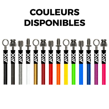 Kit de 4 durites / flexibles de frein AVX Racing pour Citroën AX GT