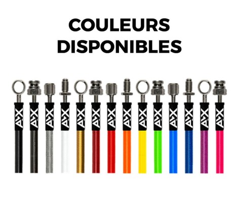 Kit de 4 durites / flexibles de frein AVX Racing pour Citroën DS3 Racing (avec étriers Brembo)