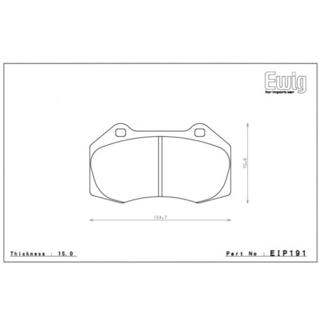 Plaquettes de frein avant ENDLESS EIP191-MX72 pour Renault Clio 3 RS / Megane 2 RS / Alpine A110 et A110S