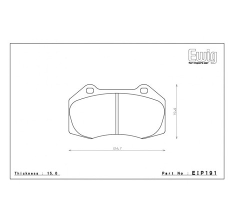 Plaquettes de frein avant ENDLESS EIP191-MX87 pour Renault Clio 3 RS / Megane 2 RS / Alpine A110 et A110S