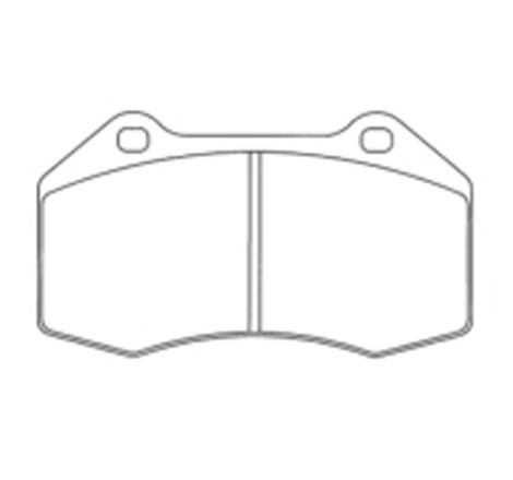Plaquettes de frein avant EBC Brakes Yellowstuff pour Alpine A110 II / Renault Clio 3 RS Clio 4 Cup Megane 2 RS