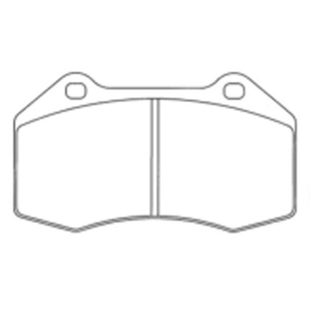 Plaquettes de frein avant EBC Brakes Yellowstuff pour Alpine A110 II / Renault Clio 3 RS Clio 4 Cup Megane 2 RS