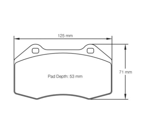 Plaquettes de frein avant FERODO DS1.11 FCP1667W pour Alpine A110 II / Renault Clio 3 RS Clio 4 Cup Megane 2 RS