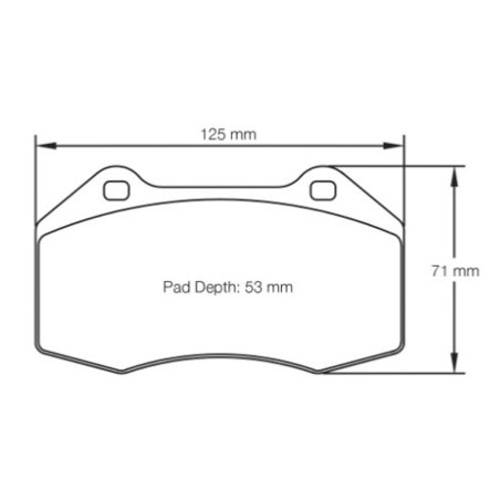 Plaquettes de frein avant FERODO DS1.11 FCP1667W pour Alpine A110 II / Renault Clio 3 RS Clio 4 Cup Megane 2 RS