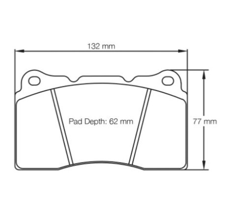 Plaquettes de frein avant FERODO DS1.11 FCP1334W pour Renault Mégane 3 RS / 4 RS (étriers Brembo)