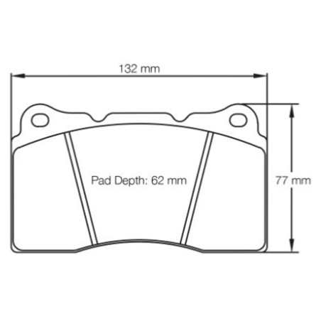 Plaquettes de frein avant FERODO DS1.11 FCP1334W pour Renault Mégane 3 RS / 4 RS (étriers Brembo)