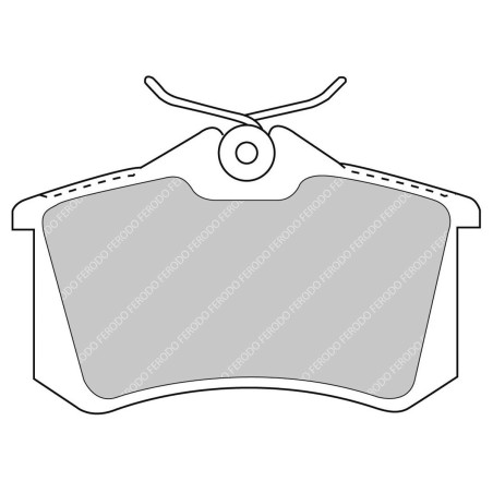 Plaquettes de frein AR Ferodo Racing DS2500 Citroën DS3 Racing Peugeot 207 RC Renault Clio 3-4 RS Megane 2-3-4 RS Twingo 16V