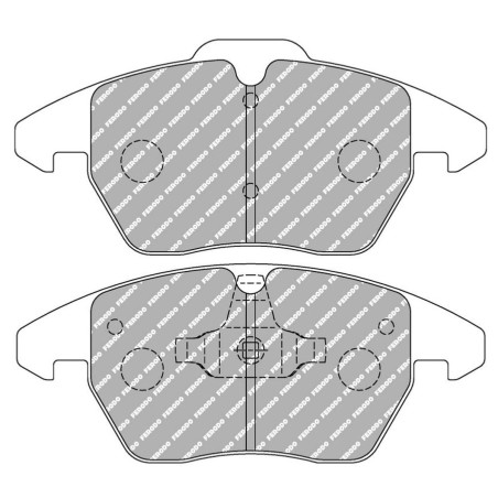 Plaquettes de frein avant Ferodo Racing DS2500 FCP1641H pour Peugeot 207 Turbo / 208 GTi