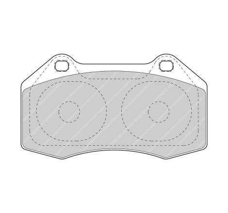 Plaquettes de frein avant FERODO DS3.12 FCP1667G pour Alpine A110 II / Renault Clio 3 RS Megane 2 RS (étriers Brembo)