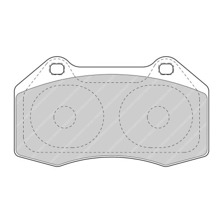Plaquettes de frein avant FERODO DS3.12 FCP1667G pour Alpine A110 II / Renault Clio 3 RS Megane 2 RS (étriers Brembo)
