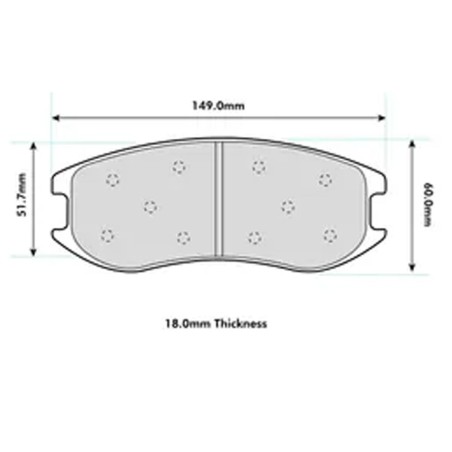 Plaquettes de frein avant FERODO DS3.12 FRP3160GB pour Renault Clio 3 RS Cup / 4 RS Cup / Rallye