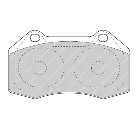 Plaquettes de frein avant FERODO DS UNO FCP1667Z pour Alpine A110 II / Renault Clio 3 RS / 16V / Megane 2 RS