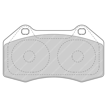 Plaquettes de frein avant FERODO DS UNO FCP1667Z pour Alpine A110 II / Renault Clio 3 RS / 16V / Megane 2 RS
