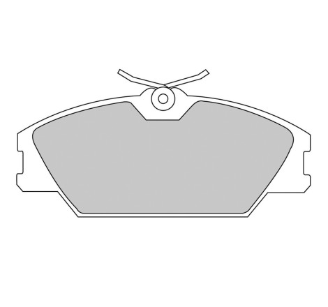 Plaquettes de frein avant FERODO DS UNO FCP406Z pour Alpine 3000 A610 GTA / Renault Clio 2 16V RS / Spider / Peugeot 306 GTi