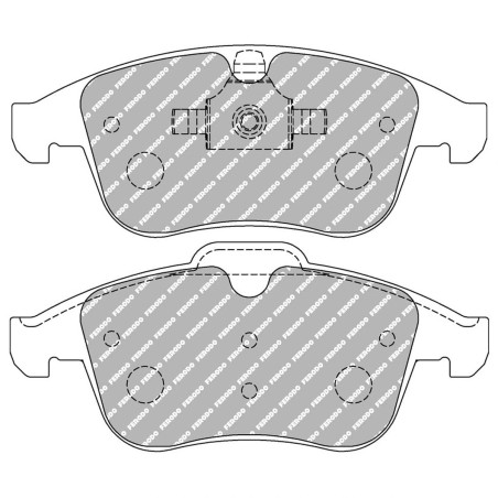 Plaquettes de frein avant FERODO DS UNO FCP4249Z pour Renault Clio 4 RS (freins ATE)