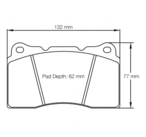 Plaquettes de frein avant FERODO DS UNO FCP1334Z pour Renault Megane 3 RS / 4 RS (étriers Brembo)