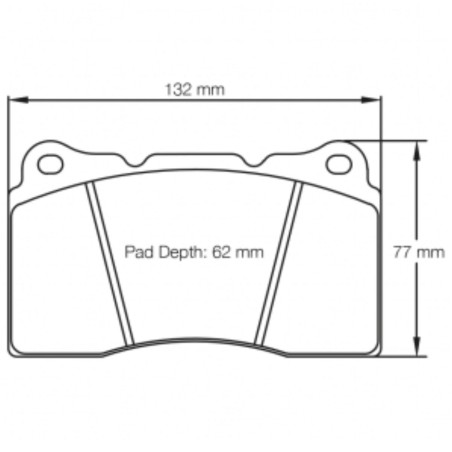 Plaquettes de frein avant FERODO DS UNO FCP1334Z pour Renault Megane 3 RS / 4 RS (étriers Brembo)