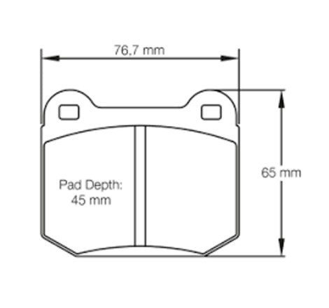 Plaquettes de frein arrière PAGID RS42 #S1587 pour Peugeot 308 TCR