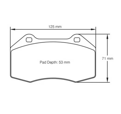 Plaquettes de frein avant PAGID RSL29 #S8023 pour Alpine A110 II / Renault Clio 3 16V / RS Cup / Megane 2 RS