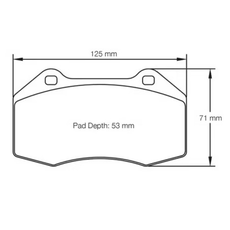 Plaquettes de frein avant PAGID RSL29 #S8023 pour Alpine A110 II / Renault Clio 3 16V / RS Cup / Megane 2 RS