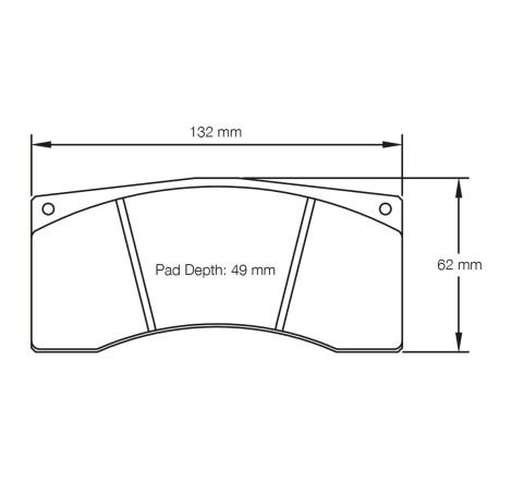 Plaquettes de frein arrière PAGID RSL1/RSL19/RSL2/RSL29 #S2704 pour Alpine A110 Cup / GT4 (2017+)