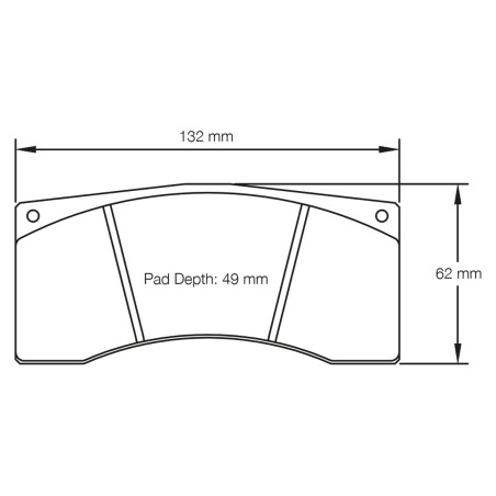 Plaquettes de frein arrière PAGID RSL1/RSL19/RSL2/RSL29 #S2704 pour Alpine A110 Cup / GT4 (2017+)
