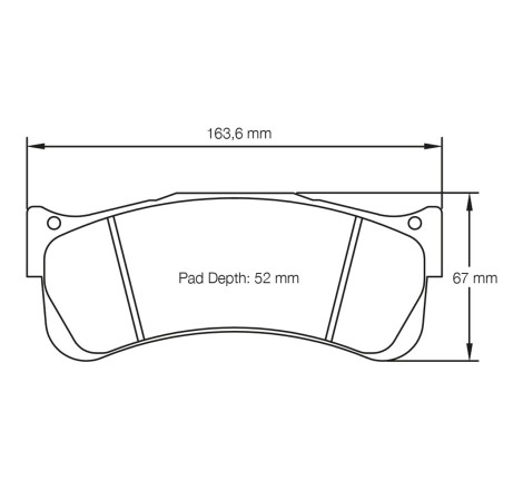 Plaquettes de frein avant PAGID RSL1/RSL19/RSL2/RSL29 #S2488 pour Alpine A110 Cup / GT4 (2017+)