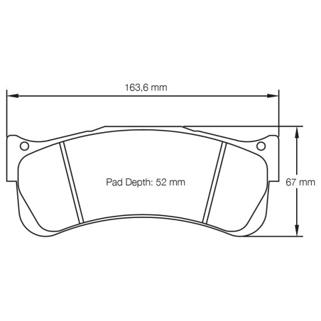 Plaquettes de frein avant PAGID RSL1/RSL19/RSL2/RSL29 #S2488 pour Alpine A110 Cup / GT4 (2017+)
