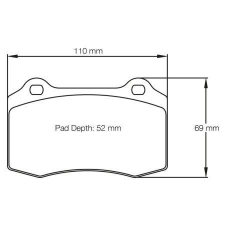 Plaquettes de frein PAGID RSL1/RSL29 #S1408 pour Peugeot 406 Coupé V6 / Renault Clio 2 V6