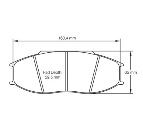 Plaquettes de frein avant PAGID RSL1 #S8092 pour Renault RS01