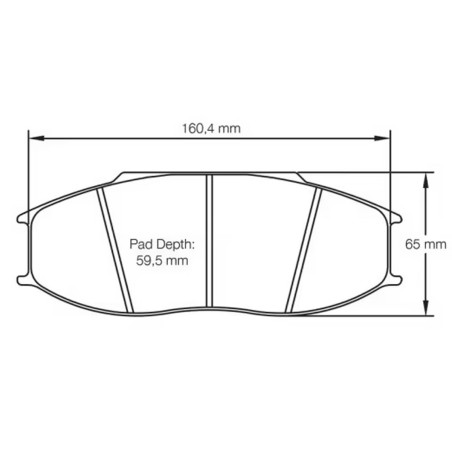 Plaquettes de frein avant PAGID RSL1 #S8092 pour Renault RS01