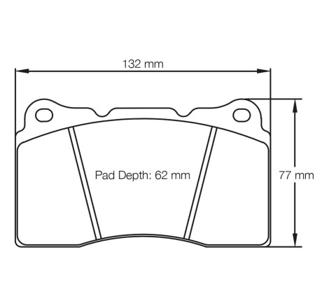 Plaquettes de frein avant PAGID RST5 #S2487 pour Renault Megane 3 RS / 4 RS (étriers Brembo)