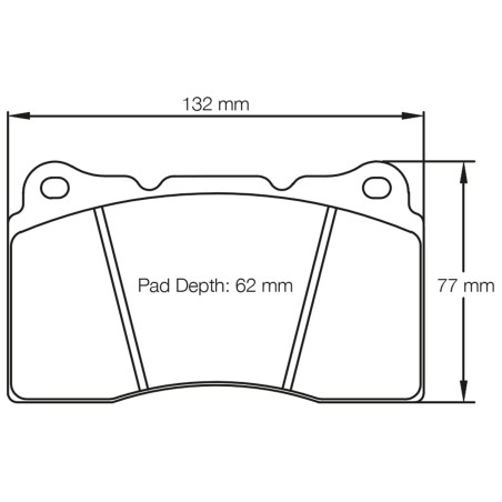Plaquettes de frein avant PAGID RST5 #S2487 pour Renault Megane 3 RS / 4 RS (étriers Brembo)