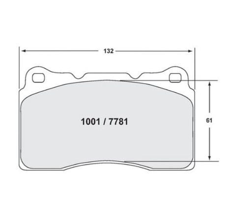 Plaquettes de frein avant PFC Compose 01 7781 pour Renault Megane 3 RS / 4 RS (étriers Brembo)