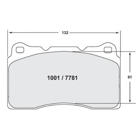 Plaquettes de frein avant PFC Compose 01 7781 pour Renault Megane 3 RS / 4 RS (étriers Brembo)