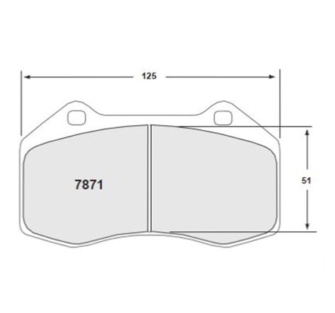 Plaquettes de frein avant PFC Compose 11 7871 pour Alpine A110 II / Renault Clio 3 16V / RS Cup / Megane 2 RS