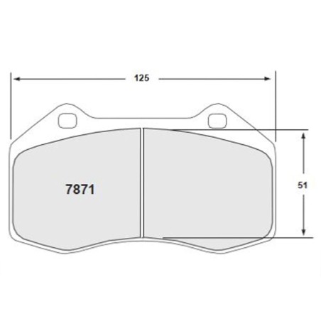 Plaquettes de frein avant PFC Compose 11 7871 pour Alpine A110 II / Renault Clio 3 16V / RS Cup / Megane 2 RS