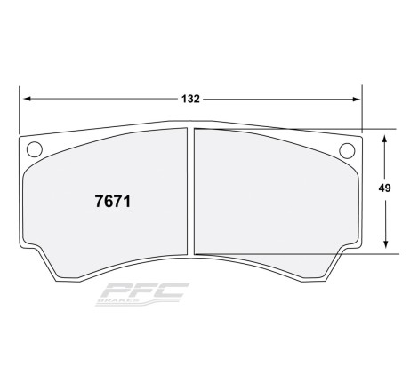 Plaquettes de frein avant PFC Compose 11 7671 pour Peugeot 308 GTi / RCZ