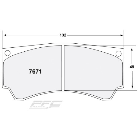 Plaquettes de frein avant PFC Compose 11 7671 pour Peugeot 308 GTi / RCZ