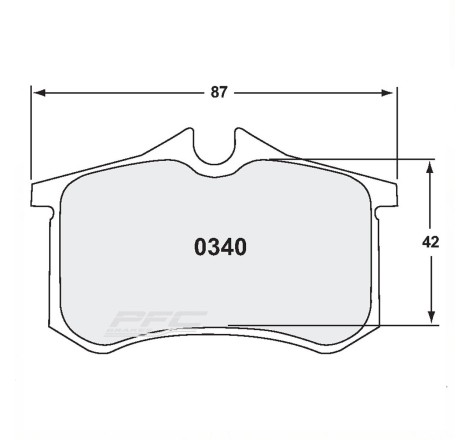 Plaquettes de frein AR PFC Compose 332 0340 Citroën DS3 Racing Peugeot 207 RC Renault Clio 3 RS Megane 2-3 RS Twingo 16V R2