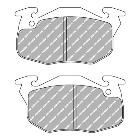 Plaquettes de frein avant Ferodo Racing DS2500 FCP393H pour Citroën BX GTi ZX Volcane Peugeot 106 XSi 205 CTi Renault R11 Turbo